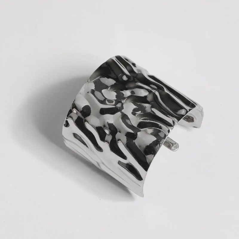 Hair Hook Metal Brushed Ponytail - Silver 5