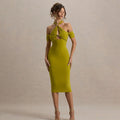 Halter Slim Fit Dress Backless Sleeveless - Green / L - Other