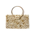 Hand-woven Beaded Bag - Creamy-white