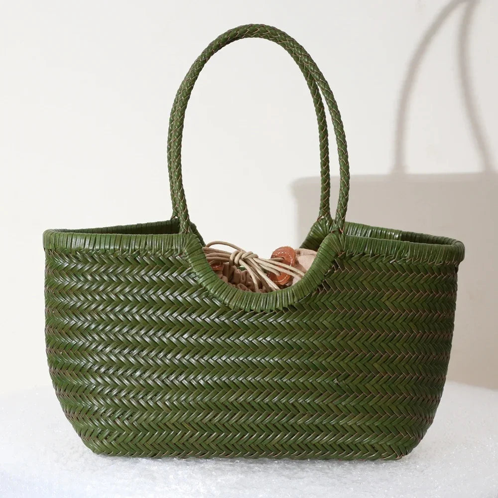 Handbags Women’s Genuine Leather Shoulder Bag - Type A Green / Small 40 cm long