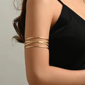 Handcrafted Gold-plated Geometric Cuff Bracelets - E - electronic accessories