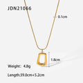 Heart Pendant Chain Necklace for Women Stainless Steel
