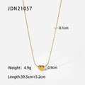 Heart Pendant Chain Necklace for Women Stainless Steel