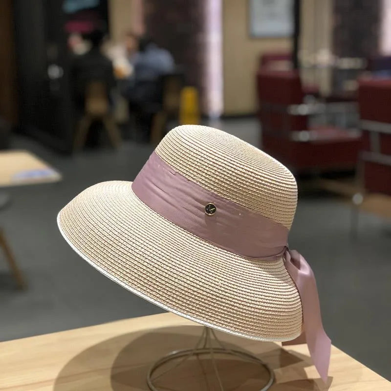 Hepburn Sun Hat Women - pink / 56-58cm / CHINA