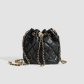 High-End Chain Bucket Bag - black
