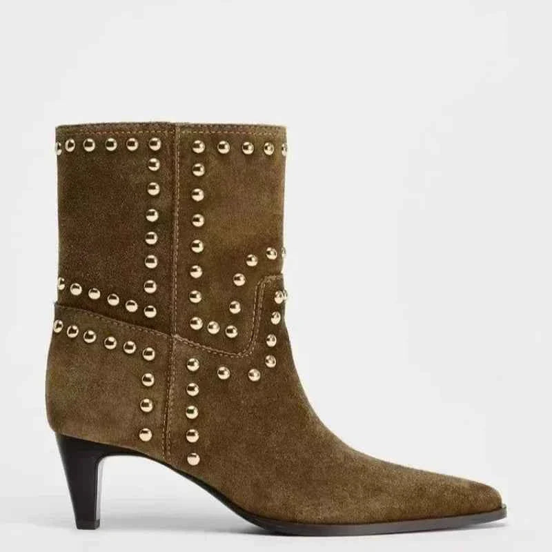 High Heel Pointed Loose Boots Women's