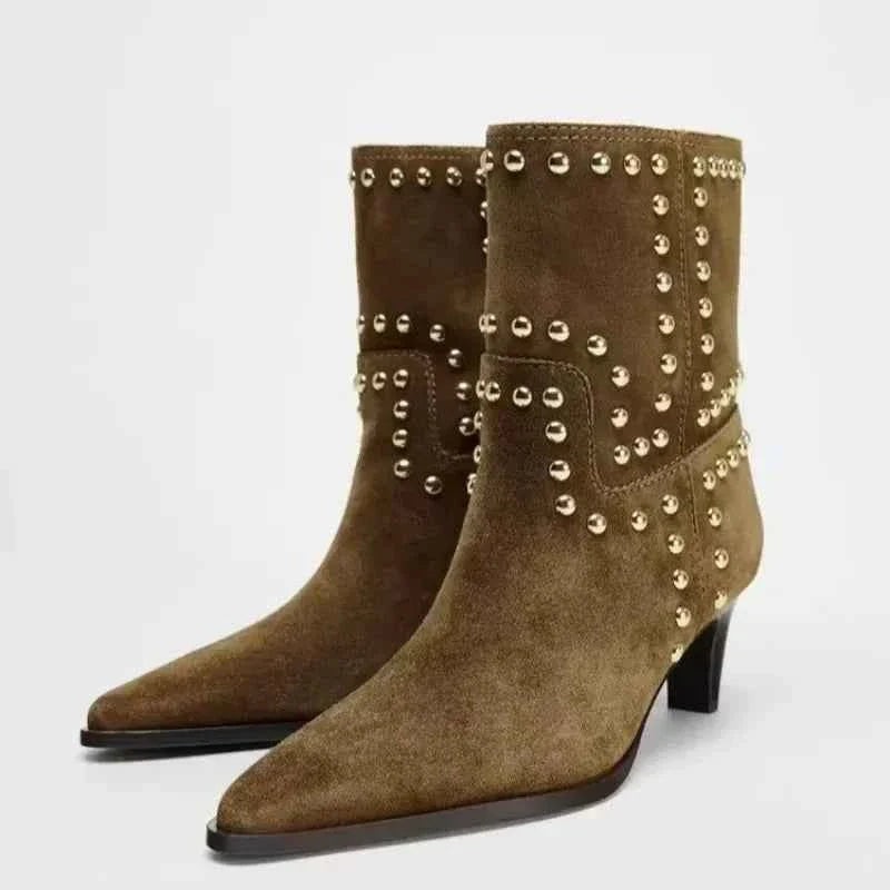 High Heel Pointed Loose Boots Women's