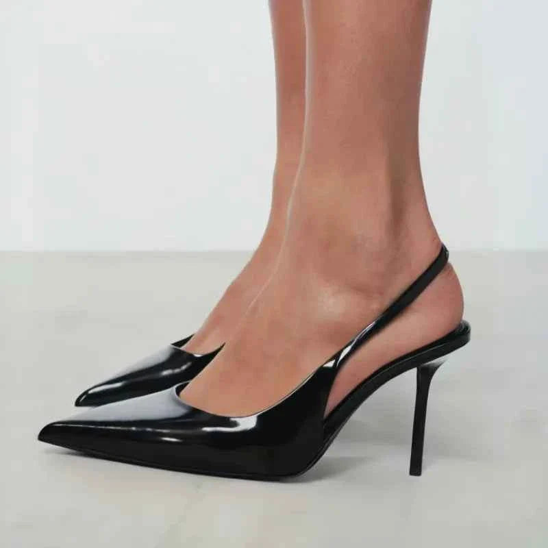 High Heel Shoes for Ladies Vintage Black