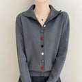 High Neck Knitted Sweater Cardigan Women’s