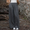 High Quality Cotton Linen Wide Leg Pants Women