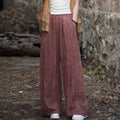 High Quality Cotton Linen Wide Leg Pants Women