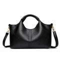 High Quality Soft Leather Women’s Handbag Tote Bag - Black