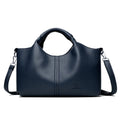High Quality Soft Leather Women’s Handbag Tote Bag - Blue