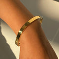 High Quality Stainless Steel Square Wide Bracelet Bangle