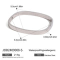 High Quality Stainless Steel Square Wide Bracelet Bangle - JDB2409008-S