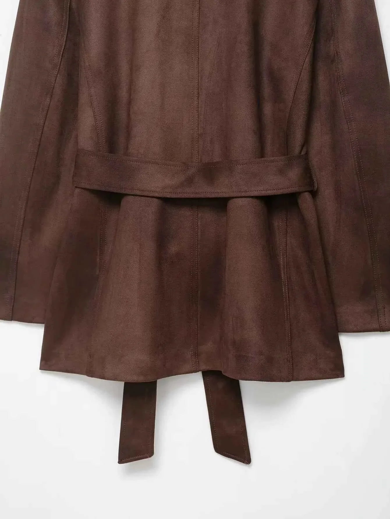 High Street Brown Suede Jacket For Women
