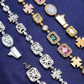 Hip Hop Color Gemstone Jewelry Bracelet Female Accessories - electronic accessories