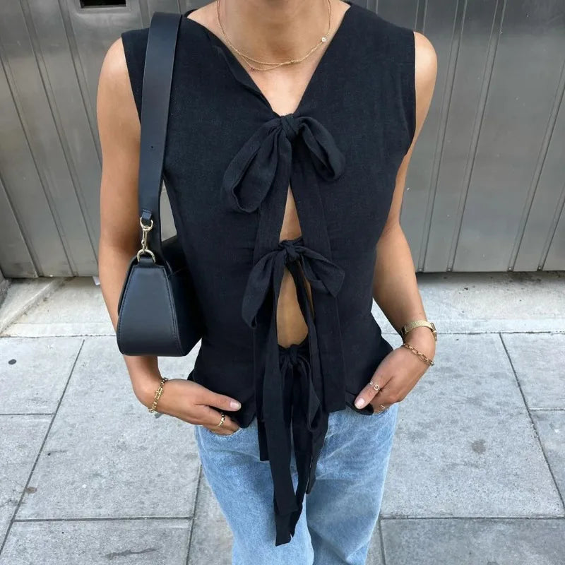 Hollow Bandage Vest Top