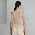 Hollow Linen Knitted Tank Top