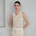 Hollow Linen Knitted Tank Top