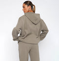 Hooded Long Sleeve Sweater Women’s Clothing Fashion Casual Trousers Suit - Other