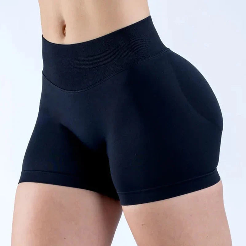 Impact Women Yoga Shorts High Waist - Carbon Black / L