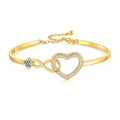 Infinite Symbol Hollow Love Bracelet Female - Yellow Gold - electronic accessories