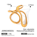 Irregular Line Simple Hollow Ring Personality All-match - JDRW2405031 - electronic accessories