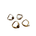 Irregular Metal Pearl Tigereye Open Ring For Women - electronic accessories