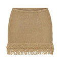 Knitted Patchwork Mini Skirts For Women