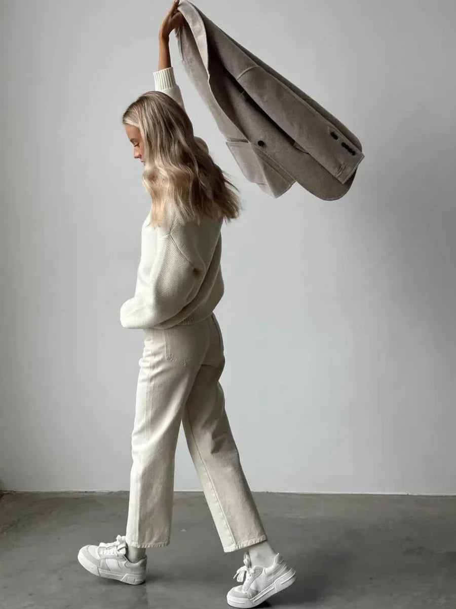 Knitted Round Neck Sweater