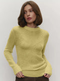 Knitted Sweater Top - Yellow / S