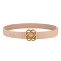 Knot Buckle Women Belt - Apricot / 100cm / CHINA