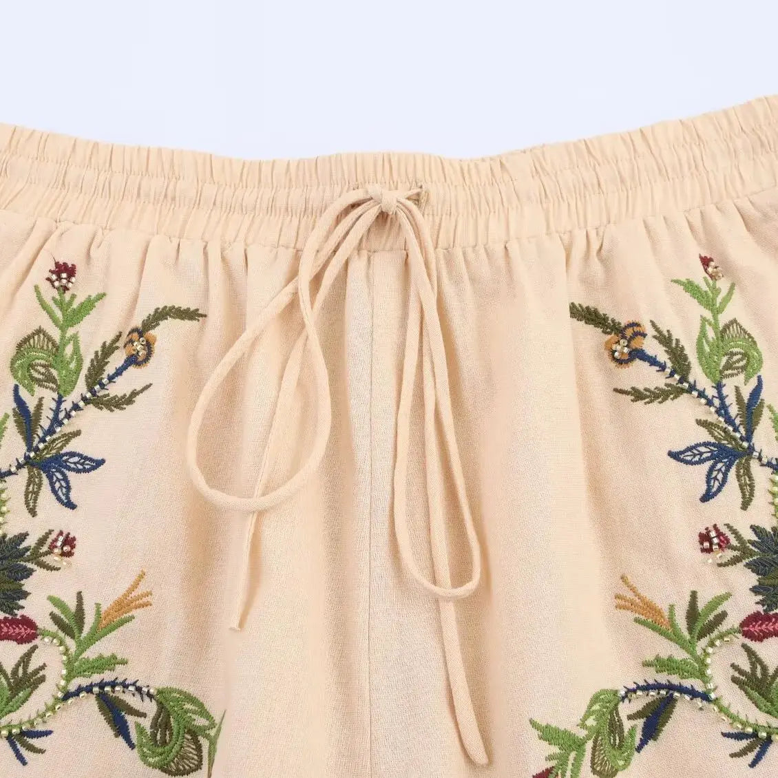 Lace up Decoration Casual Shorts