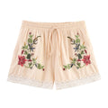 Lace up Decoration Casual Shorts - MULTI / L