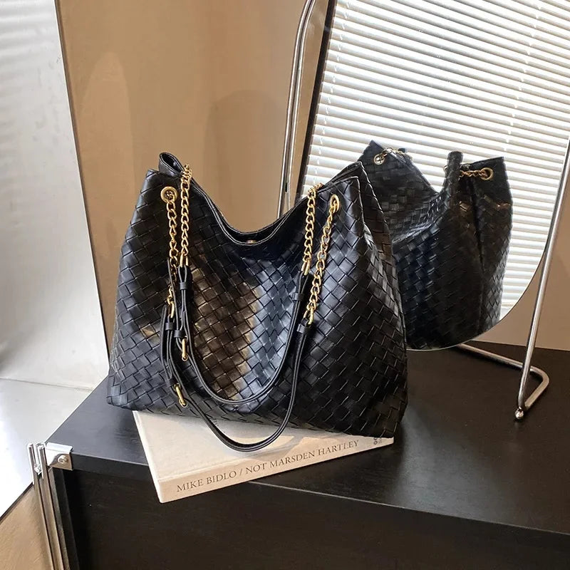 Large Capacity Commuter Tote Bag Women’s - black