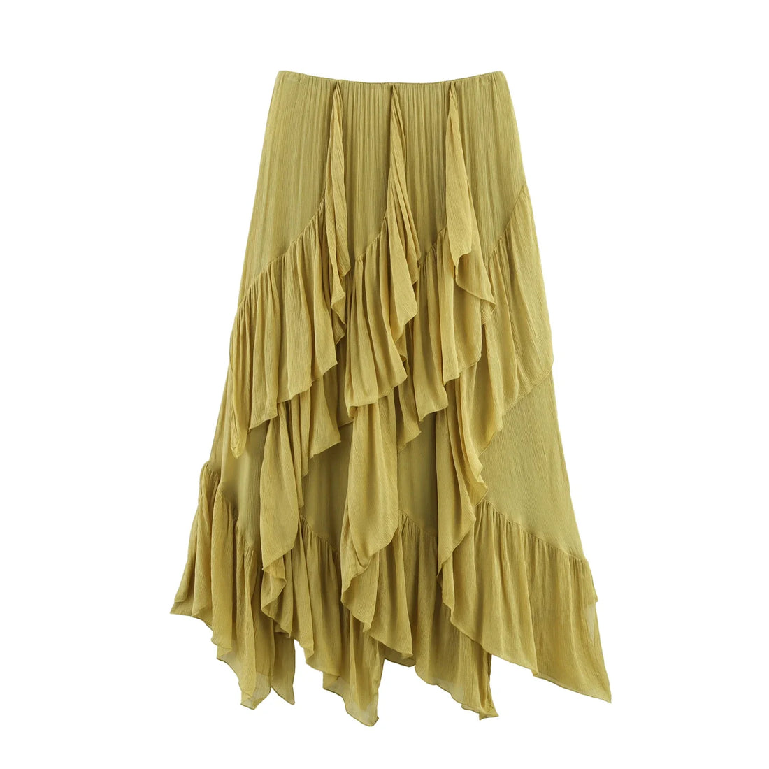 Layered Mid-length All-match Skirt
