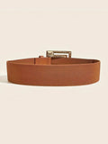 Leather Belt for Women - camel / 85cm