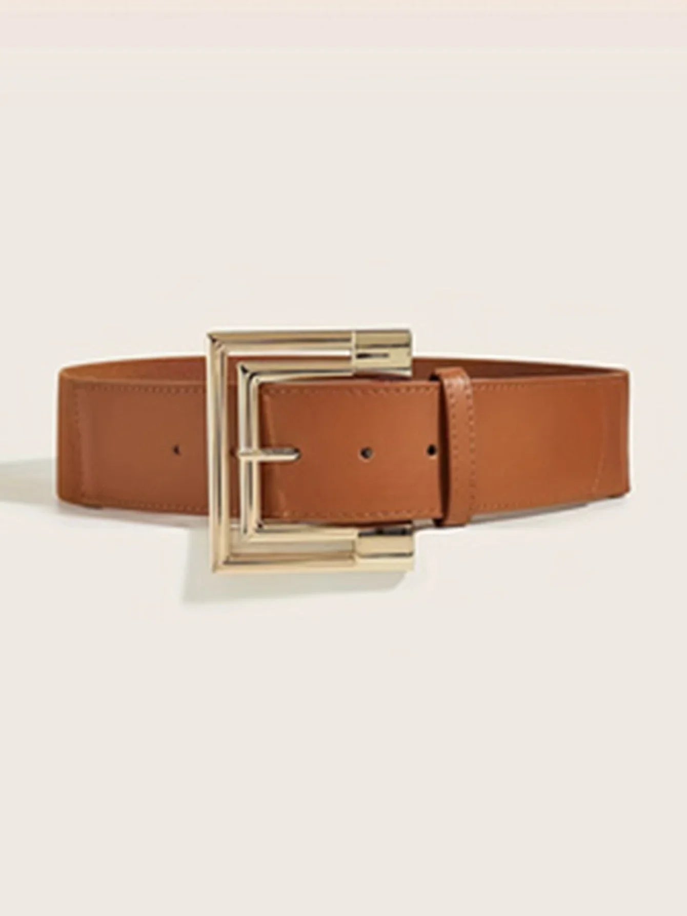 Leather Belt for Women - camel / 85cm