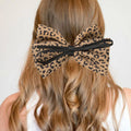 Leopard Bow Hair Clip
