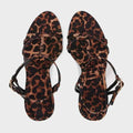 Leopard Pointed Toe Thin Heel Women
