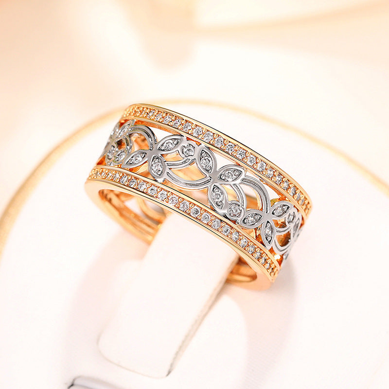 Light Luxury HollowRing Flower - electronic accessories