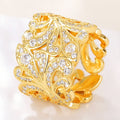 Light Luxury HollowRing Flower - Q107 Gold / 10 Yards - electronic accessories