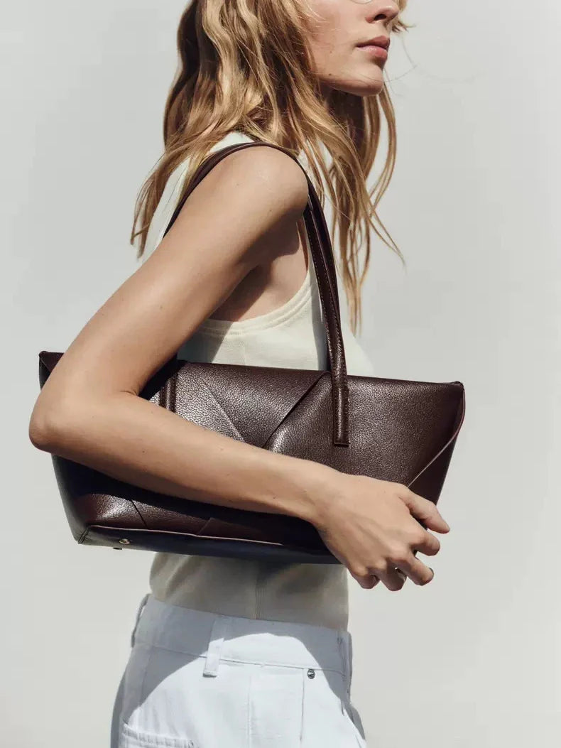 Long Woven Shopper Bag