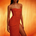 Luxury Evening Gown Strapless Banquet Dress