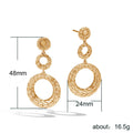 Luxury Gold-plated Earrings Women’s - Yellow - electronic accessories