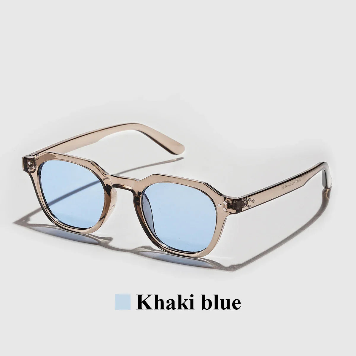 Luxury Round Light Sunglasses - C2 khaki blue