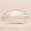Luxury Shell Clutch Bag Acrylic Pearl White Frame Purse