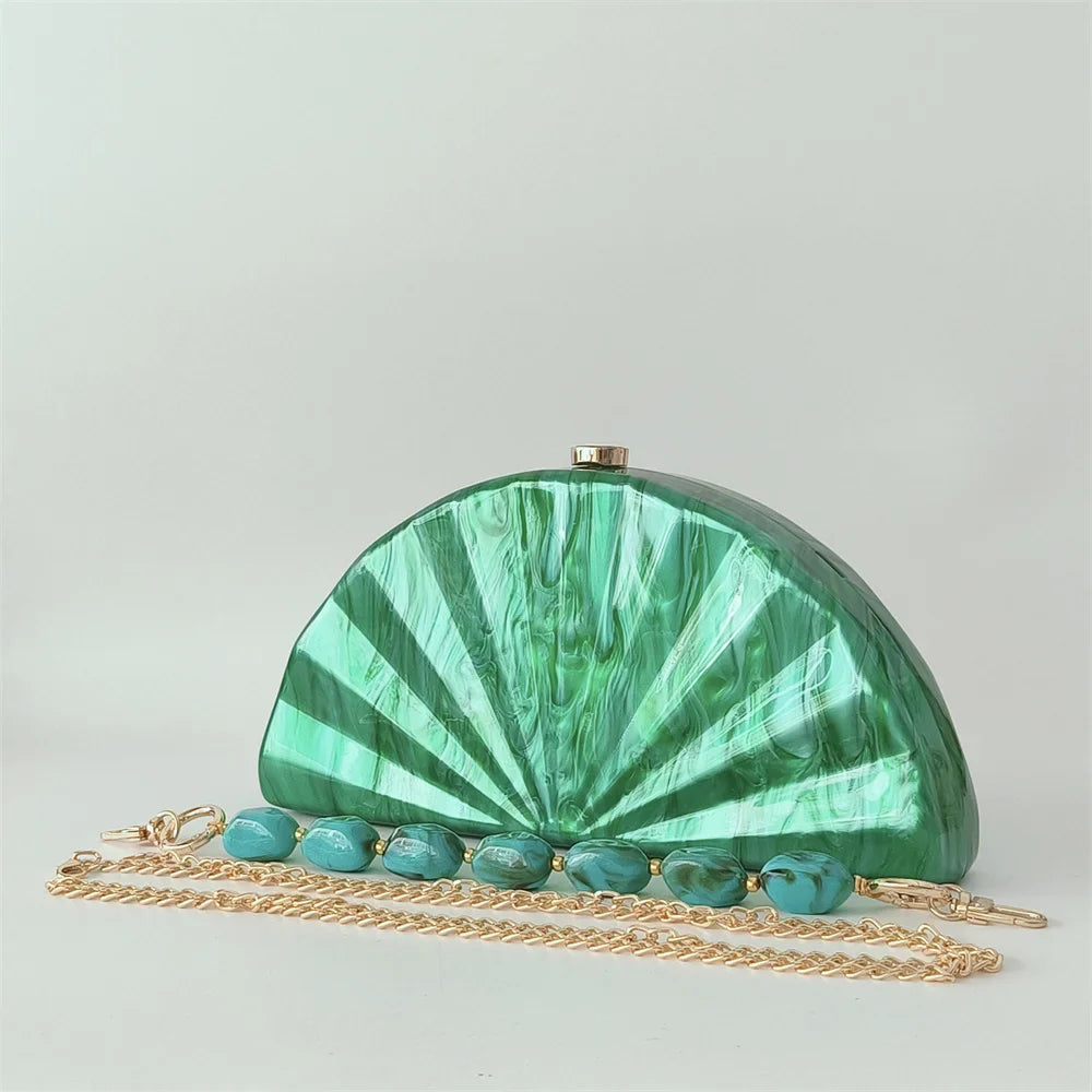 Marble Mini Beach Evening Bag Women - beaded handel