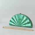 Marble Mini Beach Evening Bag Women - o shape chain